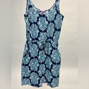 Lilly Pulitzer Kori Jersey Mini Dress Hey Sailor Sleeveless Small
